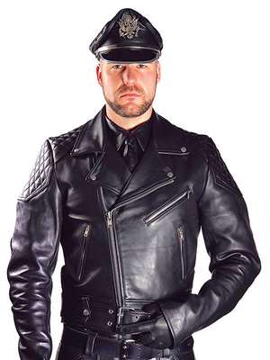  Mister B Leather Jacket With Belt 